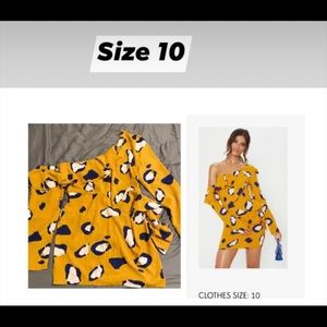 One shoulder mini dress